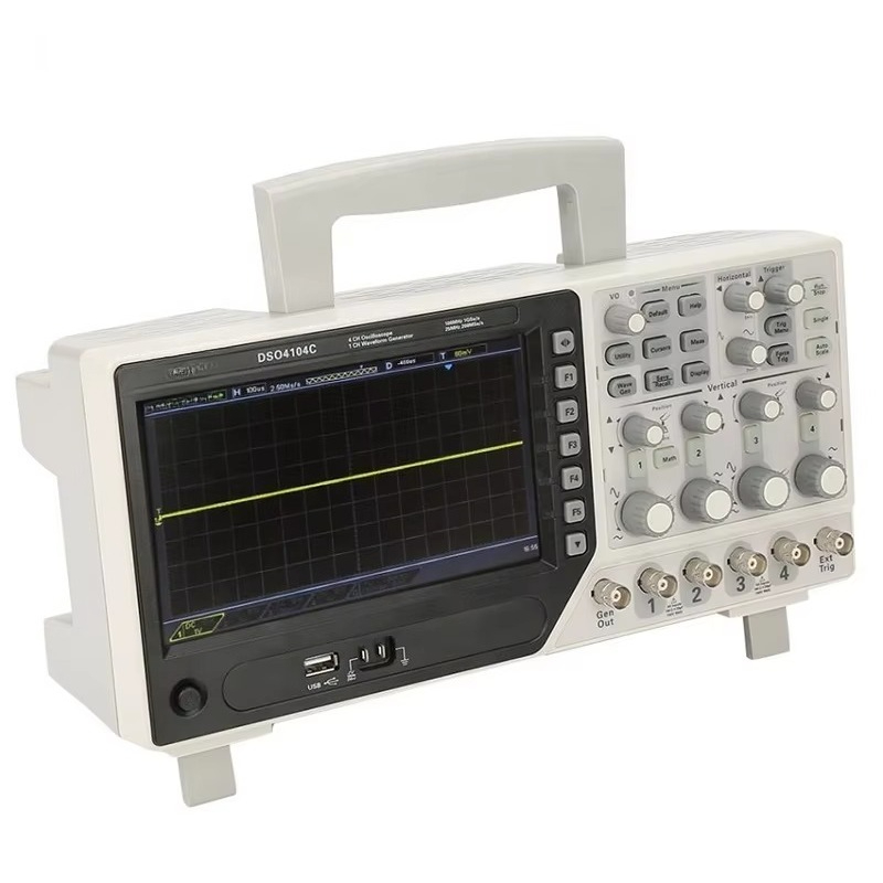 Digital Storage Oscilloscope 100Mhz 4Ch - جهاز راسم ذبذبات رقمي هانتك DSO4104C