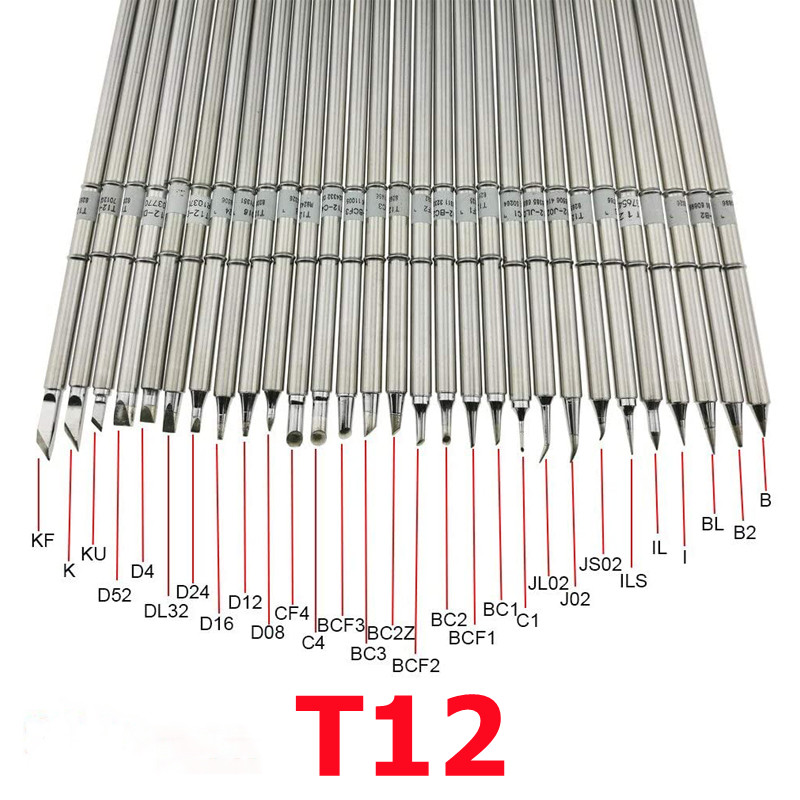 T12 لحام لحام الحديد نصائح T12 - مراجعة Soldering Station T12 Oled وسعره