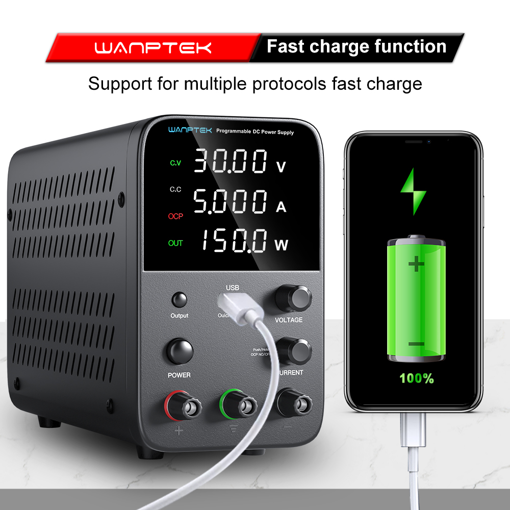 مصدر طاقة مختبري من وانبتيك 30 - مراجعة Programmable Dc Power Supply 60V 5A وسعره
