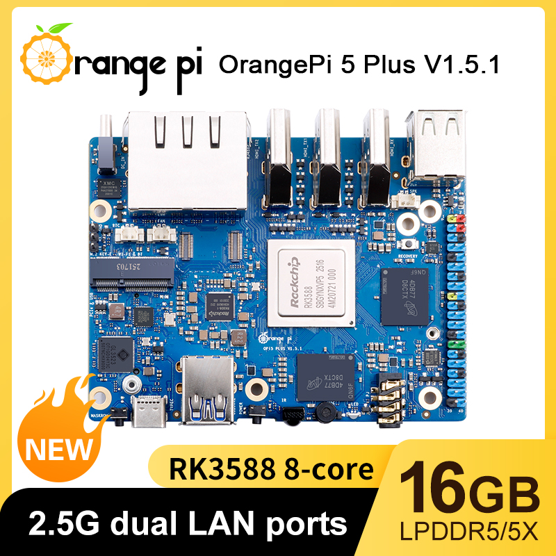 【عرض ساخن】وحدة Orange Pi 5 Plu - مراجعة Orange Pi 5 Plus 16Gb وسعره