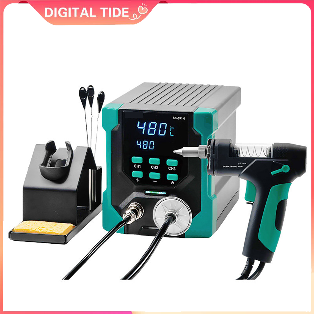 مضخة إزالة اللحام الرقمية الكه - مراجعة Desoldering Gun Vacuum Electric وسعره