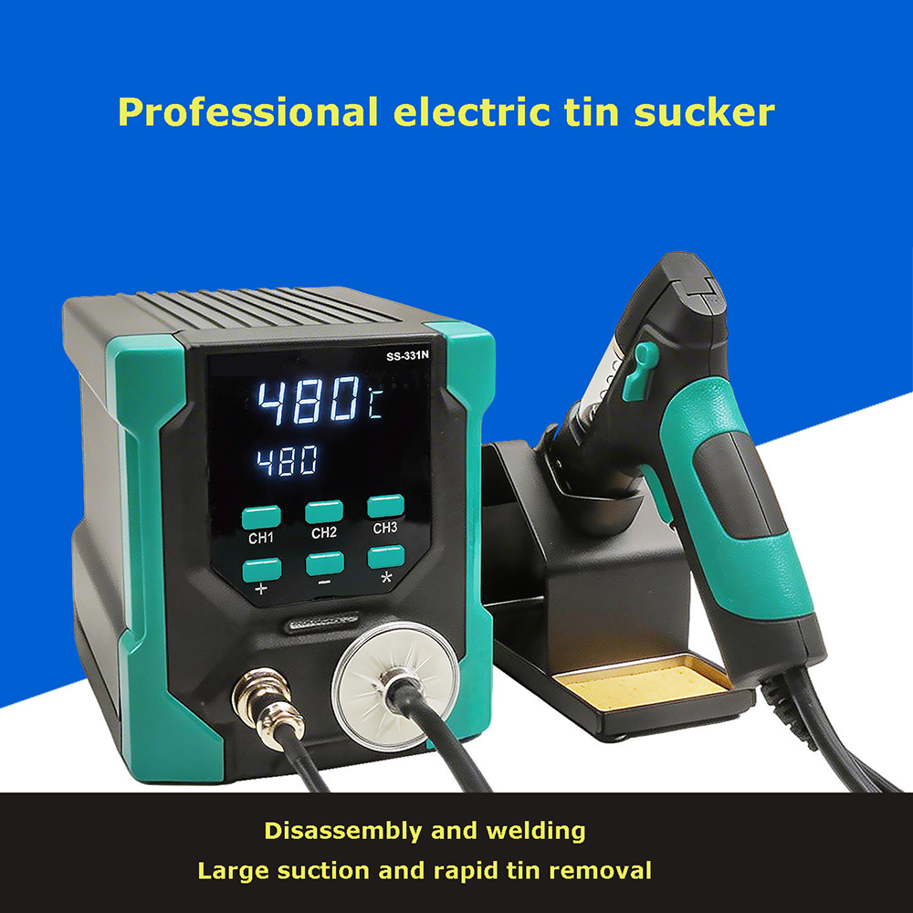 مضخة إزالة اللحام الرقمية الكه - مراجعة Desoldering Gun Vacuum Electric وسعره
