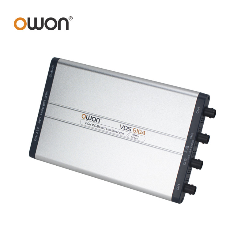 OWON VDS6074 VDS6104 Virtual P - مراجعة Digital Storage Oscilloscope 100Mhz 4Ch وسعره