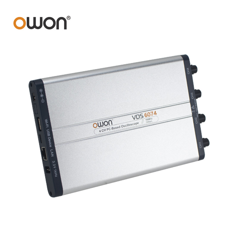 OWON VDS6074 VDS6104 Virtual P - مراجعة Digital Storage Oscilloscope 100Mhz 4Ch وسعره