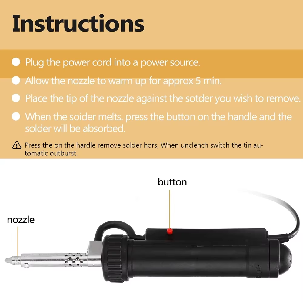 مضخة لحام كهربائية محمولة BBT- - مراجعة Desoldering Gun Vacuum Electric وسعره