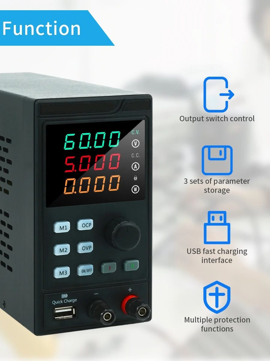 مقعد MYAMI قابل للتعديل مزود ط - مراجعة Programmable Dc Power Supply 60V 5A وسعره
