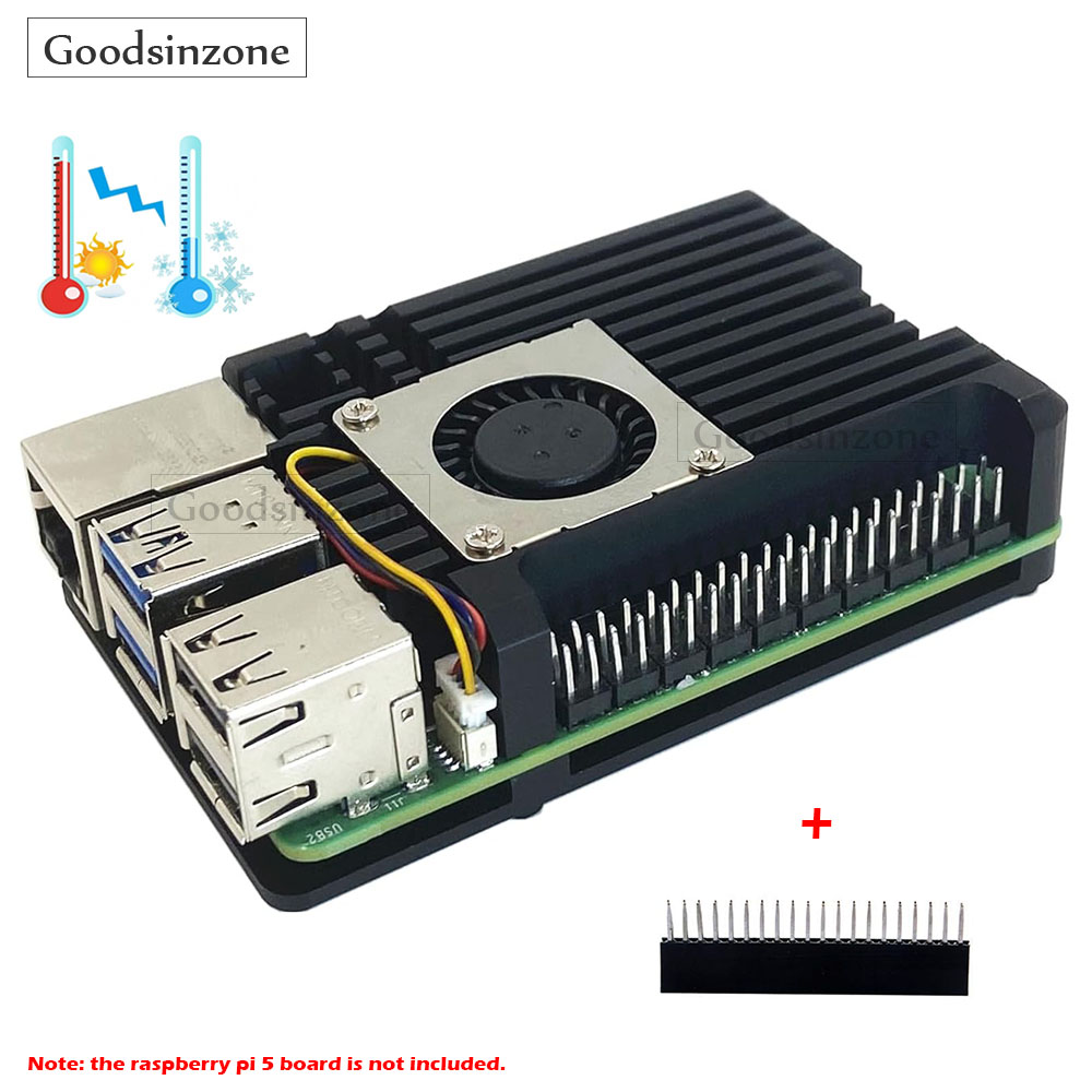 حافظة مدرعة من سبائك الألومنيو - مراجعة Raspberry Pi 5 8Gb Kit وسعره