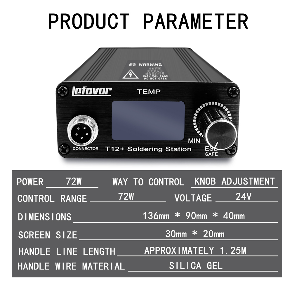 T12 + محطة لحام سبيكة لحام 1.3 - مراجعة Soldering Station T12 Oled وسعره