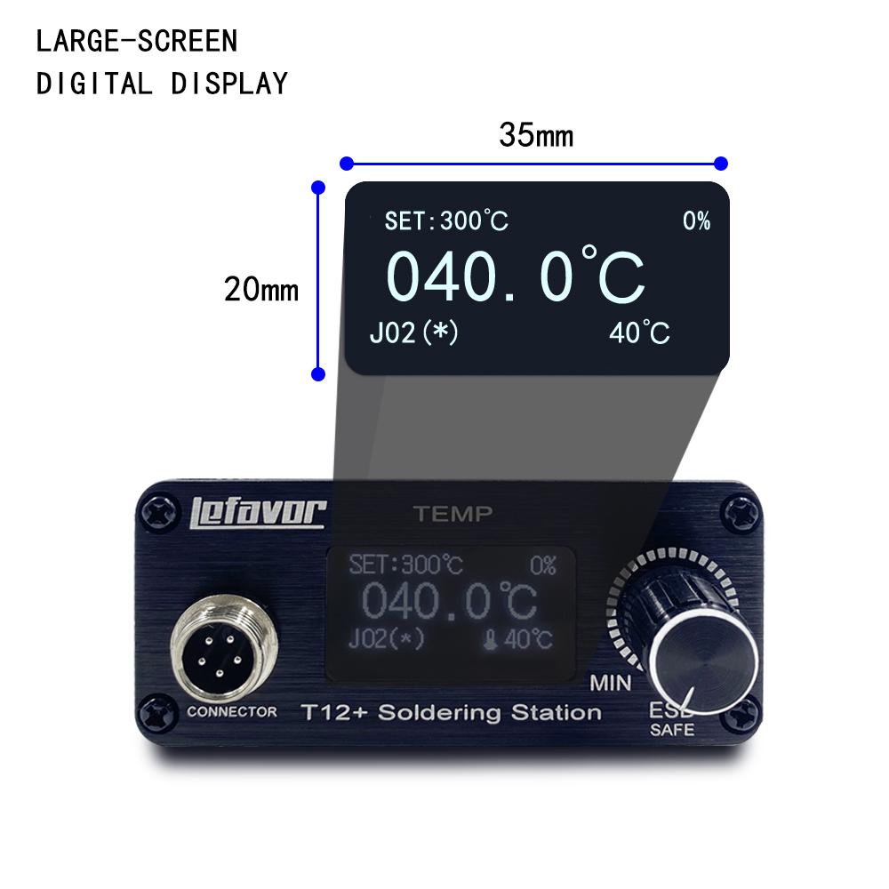 T12 + محطة لحام سبيكة لحام 1.3 - مراجعة Soldering Station T12 Oled وسعره